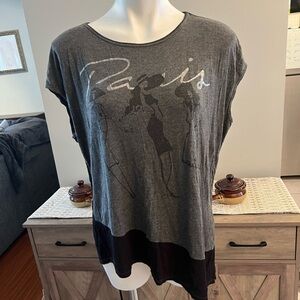 Skinnie Minnie blank and grey Paris tshirt